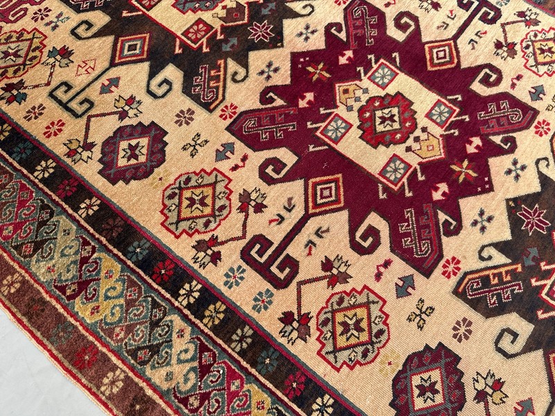 COLLECTORS' ITEM Stunning Natural Vegetable Dye Super Fine Quality Kazak Rug gallery