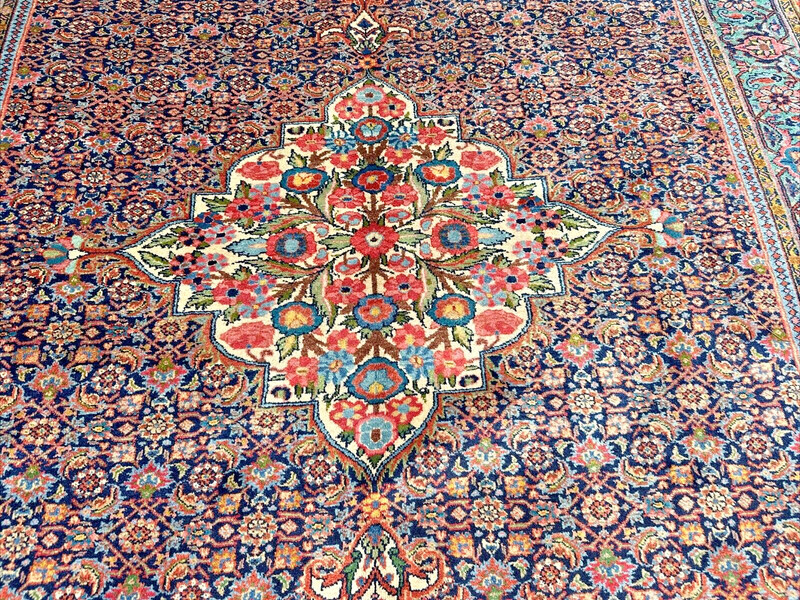 Auth: Antique Tabrize RARE Triclinium UNIQUE Organic Wool Beauty 10x14 NR gallery