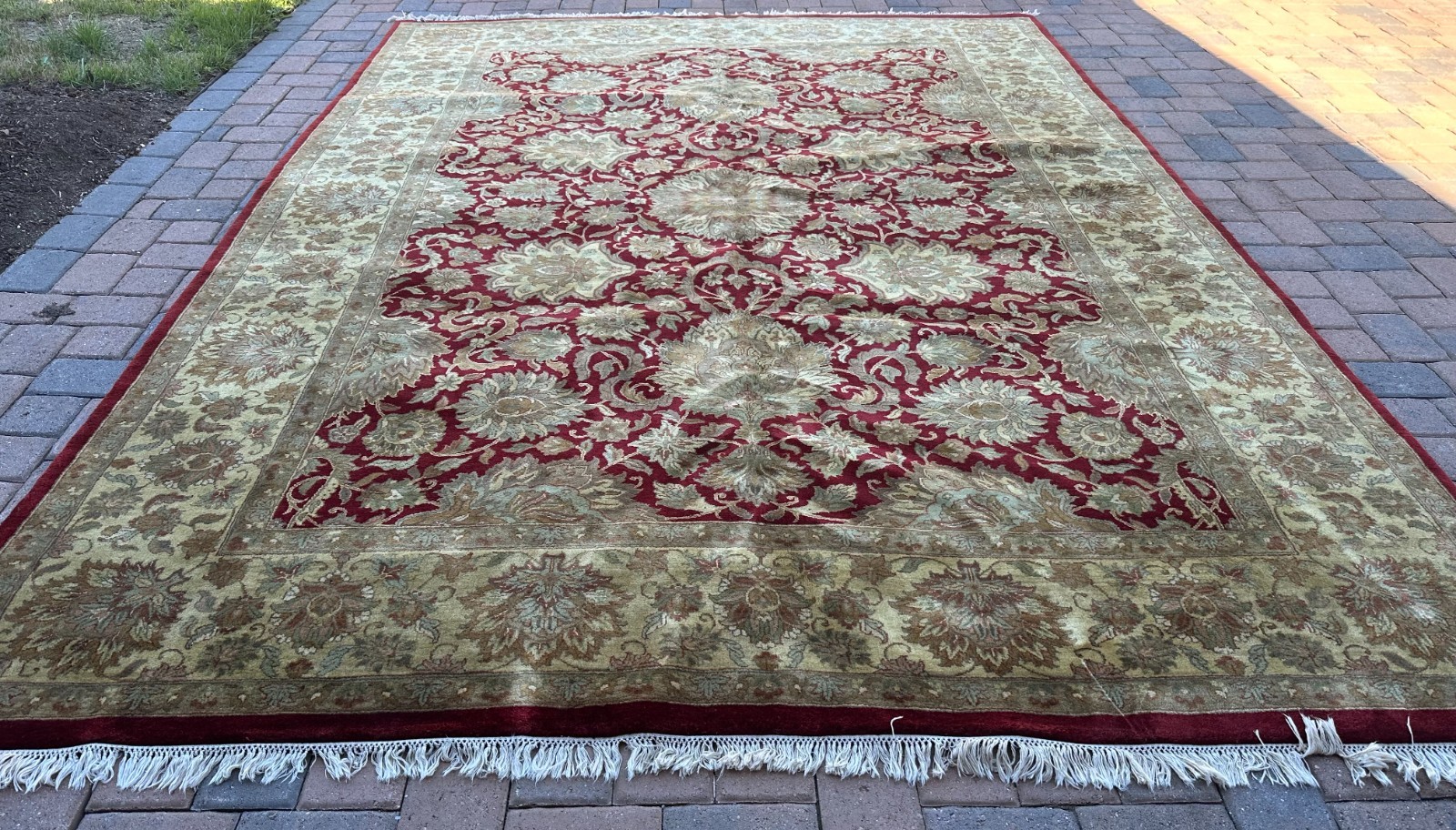 Contemporary Top Quality Floral Area Rug Handmade in India, Plush Pile, 10x14 gallery