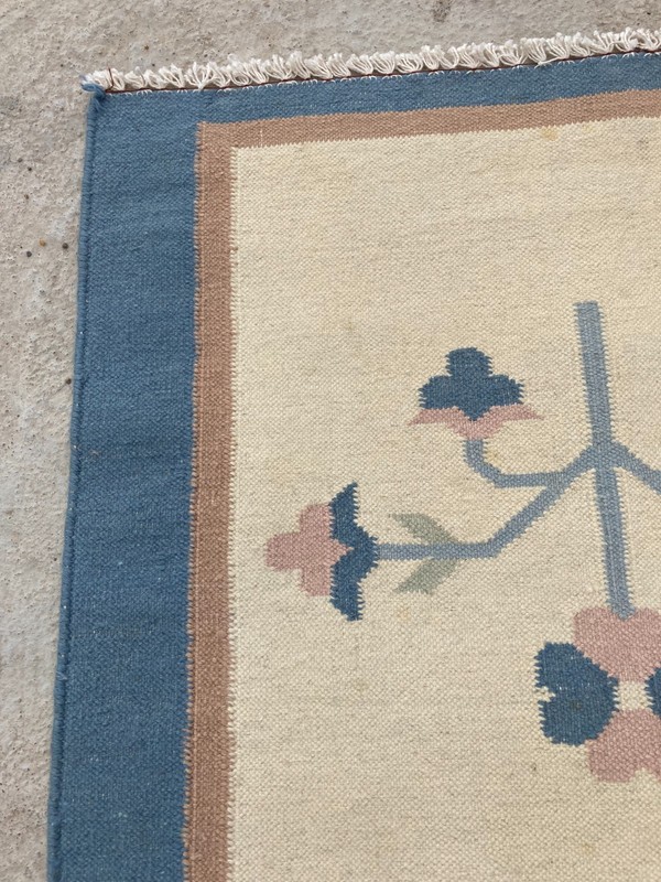 Vintage Handmade Turkish Tribal Wool Kilim Runner Rug 243x79 cm gallery