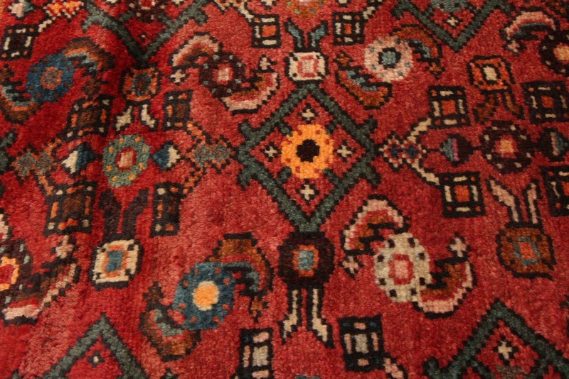Vintage Hand-knotted Runner Rug 3'11" x 9'8" Traditional Oriental Wool Carpet gallery