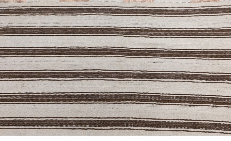Vintage Minimalist Turkish Kilim Rug 225x330 cm (7.4x10.8 ft) | Handwoven gallery