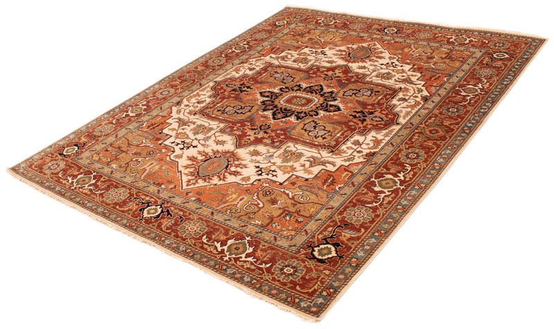 Vintage Traditional Hand-Knotted Area Rug 8'9" x 11'6" Oriental Wool Carpet gallery