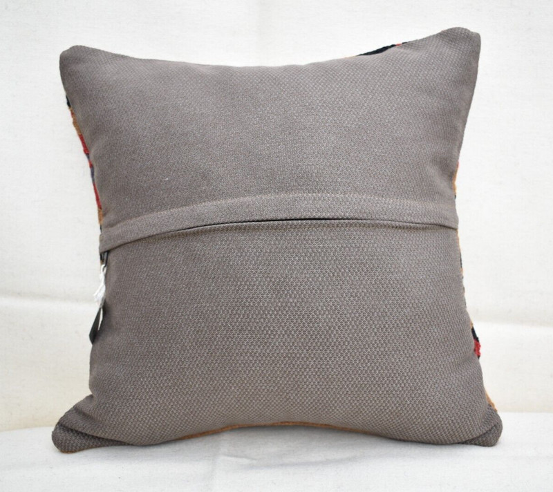 15''x15'' Decorative Handmade Turkish Kilim Pillow Cover Sofa Rug Cushion Cover gallery
