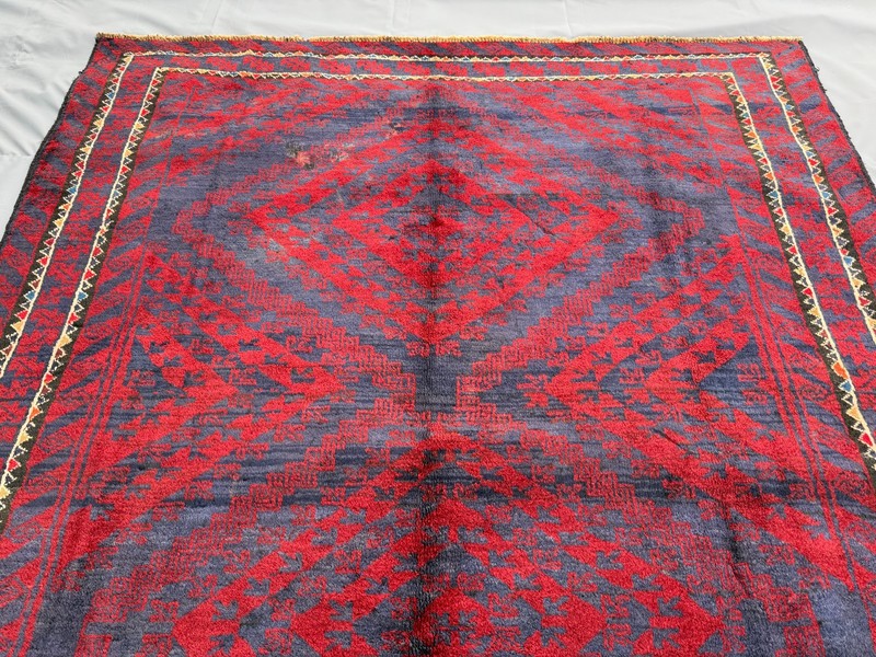 Antique Blue Afghan Baluchi Area Rug 6x9 Handmade Persian Style Oriental Carpet gallery