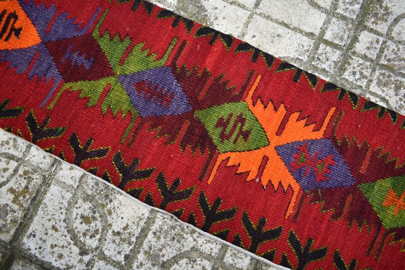 Turkish Kilim Pillow Cover Sofa Rug 10''x30'' Decorative Handmade Cushion Cover gallery