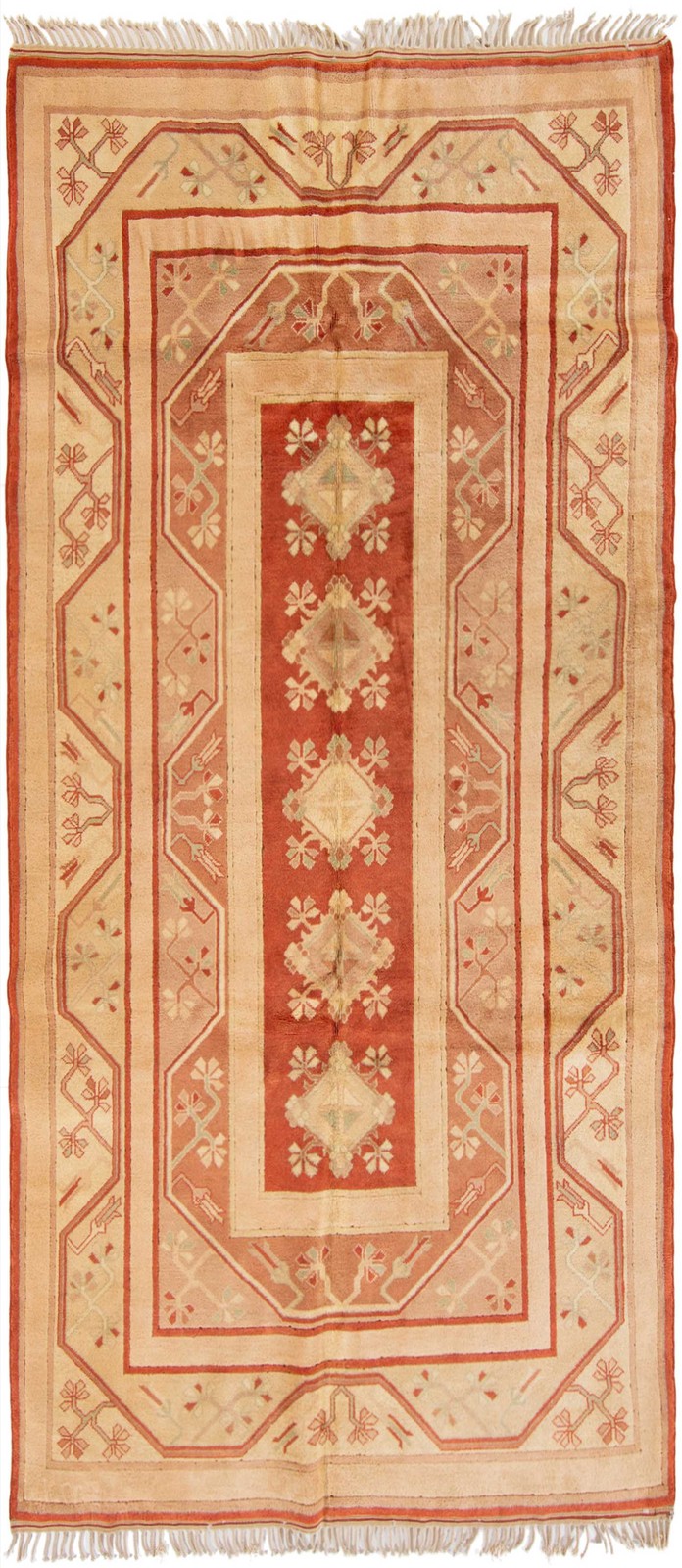 Traditional Vintage Hand-Knotted Area Rug 4'4" x 9'10" Oriental Wool Carpet gallery