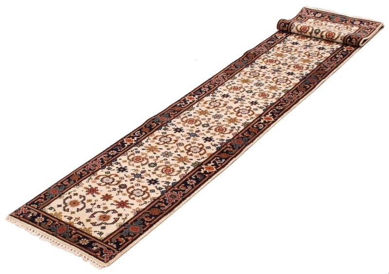 2'7" x 15'8" Vintage Hand-knotted Runner Rug Traditional Oriental Wool Carpet gallery