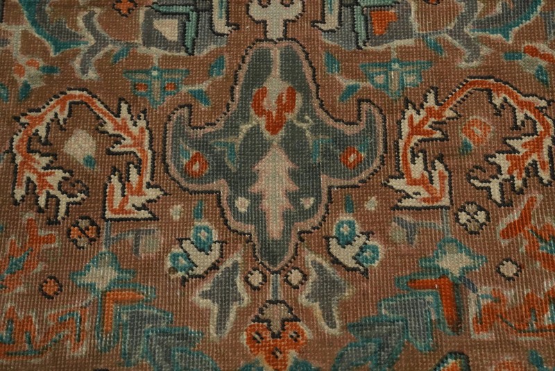 Vintage Wool Medallion Traditional Accent Rug 3x6 ft Hand-knotted Brown Carpet gallery