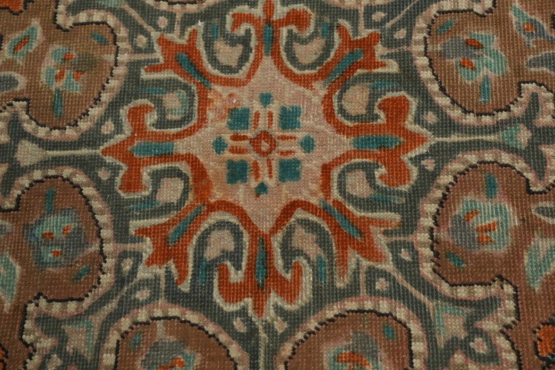 Vintage Wool Medallion Traditional Accent Rug 3x6 ft Hand-knotted Brown Carpet gallery