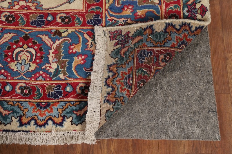 Ivory Wool Handmade Floral Signed Kashmar Living Room Rug Area Carpet 10x13 gallery
