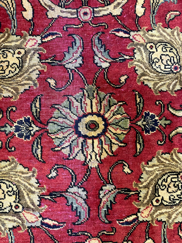 Antique Oriental Hand-Knotted Wool Area Rug Red/Beige/Blue/Green 11'5" x 16'3" gallery