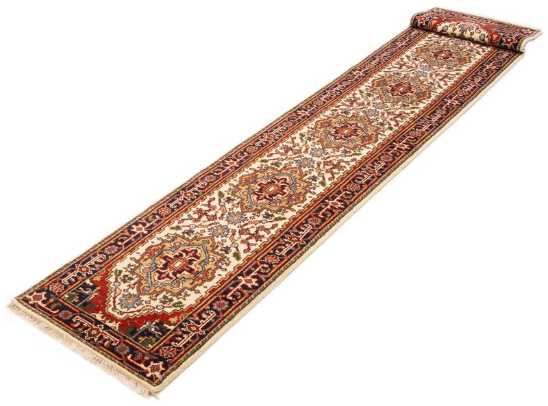 Vintage Hand-knotted Runner Rug 2'6" x 19'3" Traditional Oriental Wool Carpet gallery