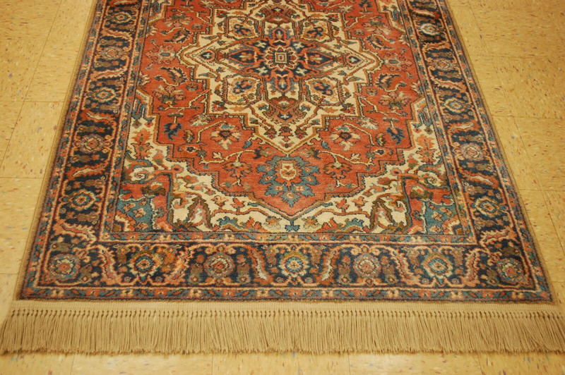 MINT AUTHENTIC AMERICAN KARASTAN ANTIQUE SERAPI PATTERN#744 RUG CARPET 4'3" X 6' gallery