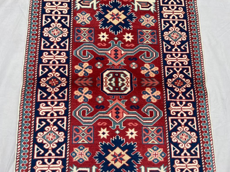 COLLECTORS' ITEM Antique Natural Vegetable Dye Dragon Kazak Azerbaijan Carpet gallery