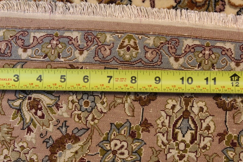 FINE QUALITY Handmade Hand Knotted Is-Fahan rug Silk and Wool 3'5" x 5'6" gallery