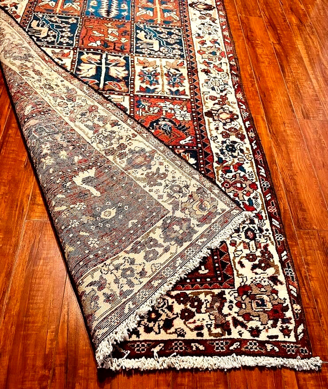 Exquisite 1960's Authentic Vintage Mint Hand Made Knotted Runner 11' x 3' ft gallery