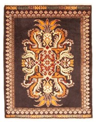 Traditional Vintage Hand-Knotted Area Rug 3’3″ x 4’4″ Oriental Wool Carpet