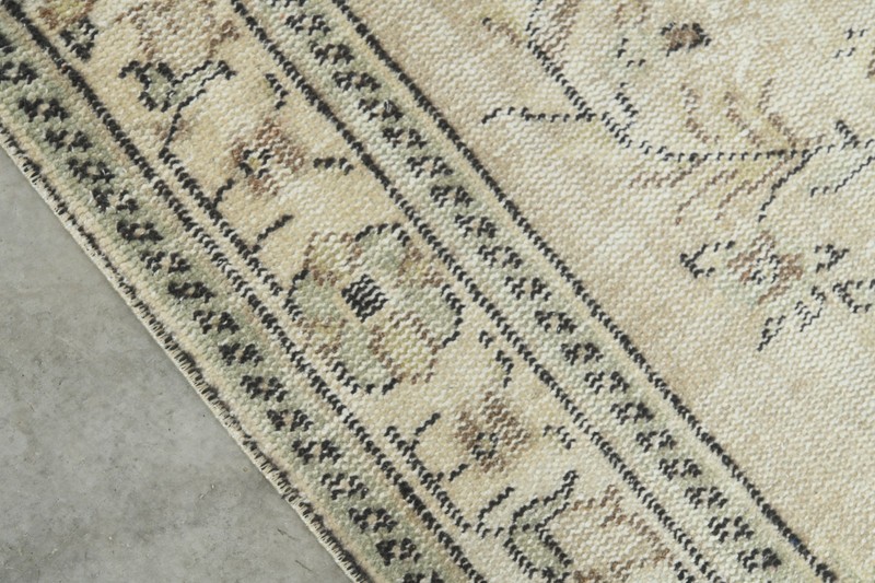 5x9 Turkish Area Rug Hand-Knotted Vintage Oushak Wool Rug Faded Boho Carpet,745 gallery