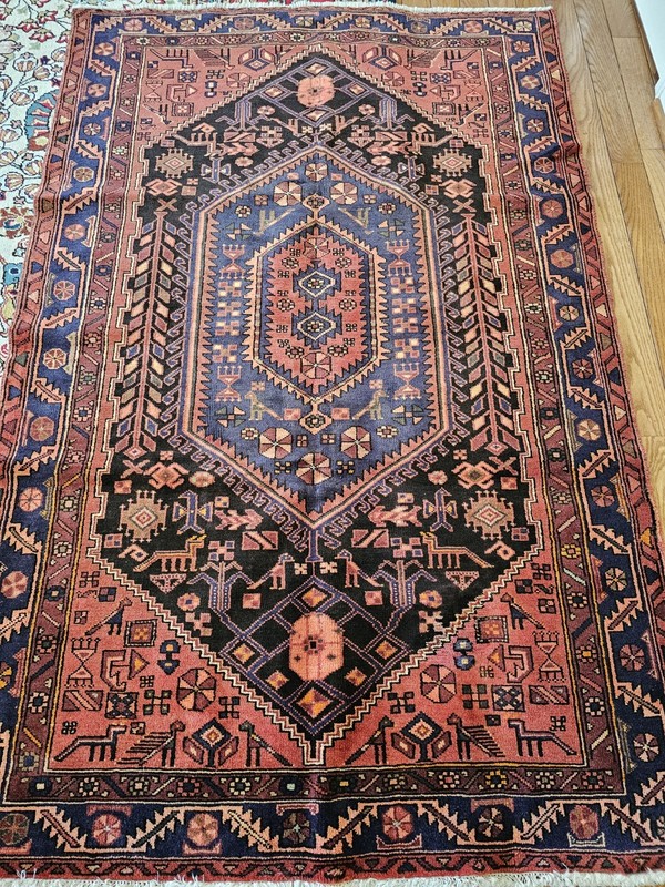4.6x7 ANTIQUE KAZAK SHIRVAN VINTAGE TURKISH SERAPI HERIZ Hand Knotted gallery