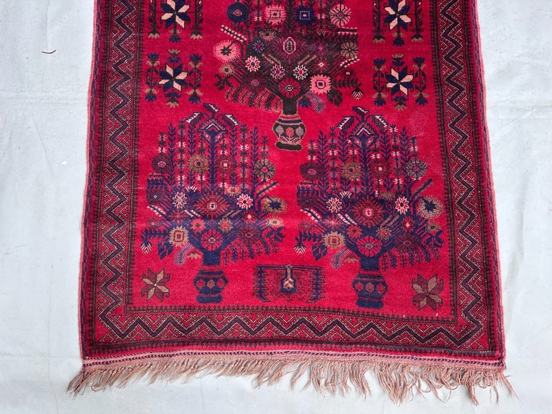 6 X 3'7 ft Vintage Guldan Natural Vegetable Dye Tribal Belouch Nomad Carpet gallery