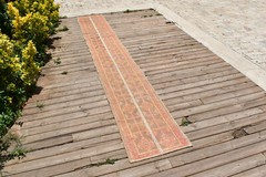 Turkish Rug 18”x133” Patchwork Vintage Runner Corridor Stairs Carpet 1×11