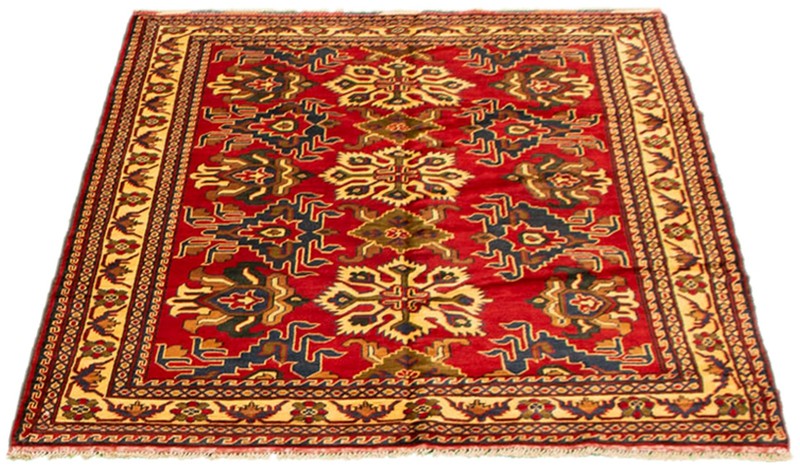 Vintage Hand-Knotted Area Rug 5'4" x 6'8" Traditional Oriental Wool Carpet gallery