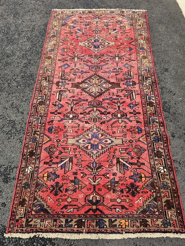 3.3 x 6.5 ANTIQUE VEG DYE TURKISH KAZAK HAND KNOTTED VINTAGE HERIZ SERAPI gallery