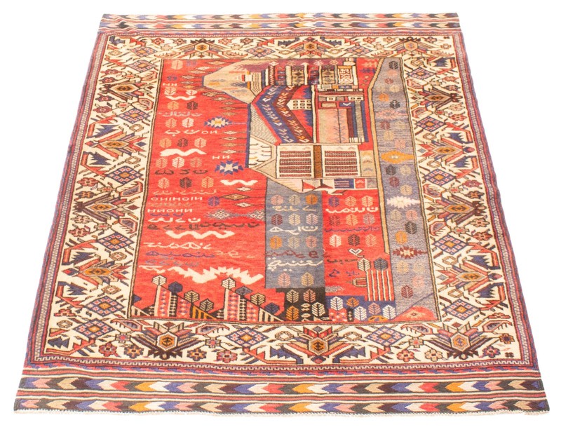 Vintage 4'5" x 6'2" Traditional Hand Knotted Vegetable Dye Wool Area Rug gallery