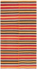 Vintage Hand Woven Area Rug 4’10” x 8’10” Traditional Wool Oriental Carpet