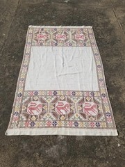 Vintage Traditional Handmade Swedish Wool Multicolor Kilim 6.6×4 ft
