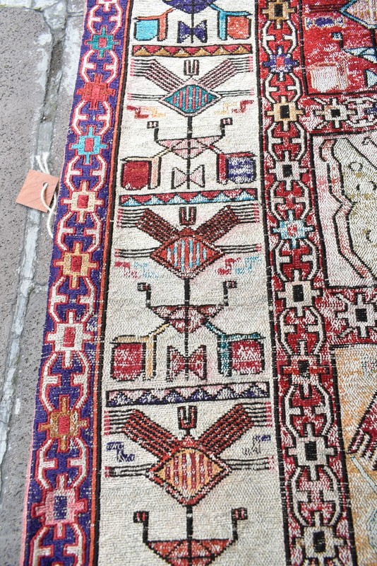 Turkish Silk Kilim Pillow Cover Rug 22''x24'' Decorative Handmade Cushion Cover gallery