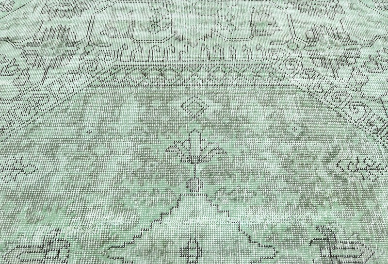 5'8X8'4 ft Overdyed Antique Distressed Vintage Oriental Rug Floral Design Carpet gallery