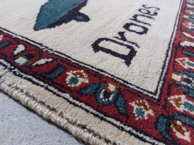 war rug Large Afghan Rug 122x77 CM Drones #36 gallery
