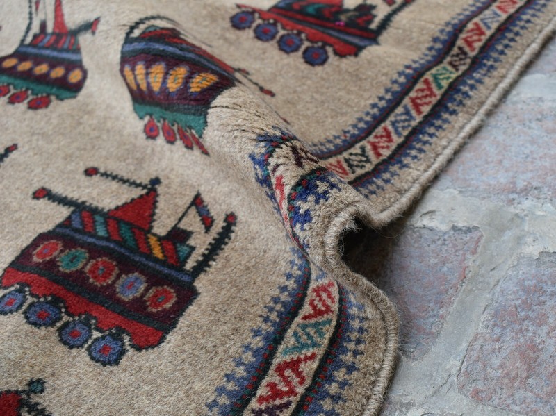2'10 x 4'6 ft Handmade vintage afghan tribal shindand wool area rug, 3x5 war rug gallery