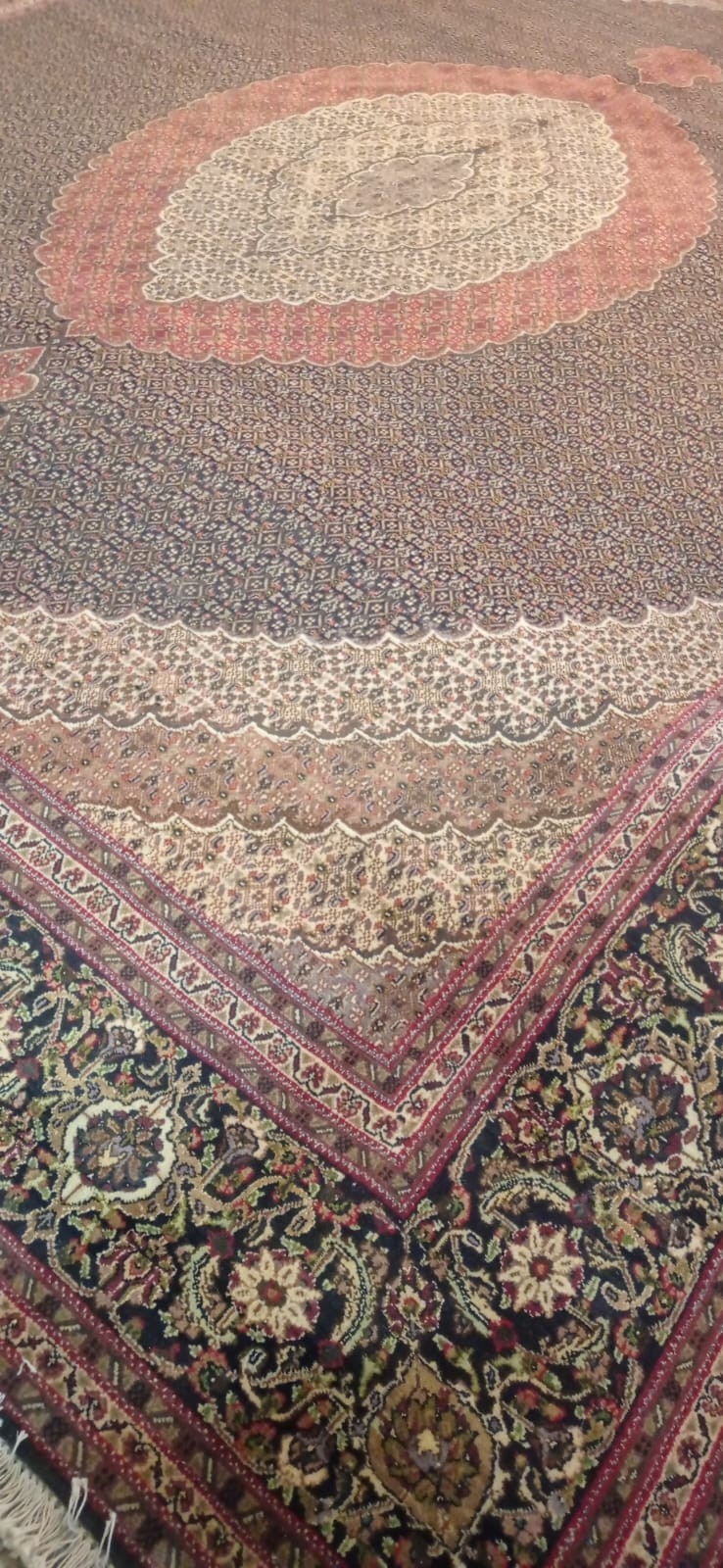 14 X 10 ft COLLECTORS' ITEM Vintage Authentic Mahi Tebrz Oriental Floral Carpet gallery