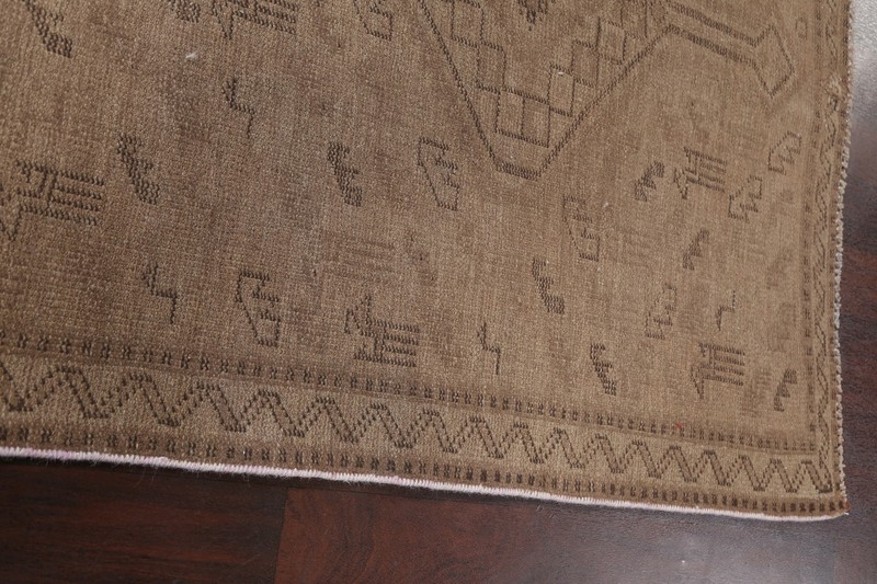 Antique Muted Distressed Hand-knotted Traditional Evenly Low Pile Area Rug 5'x7' gallery