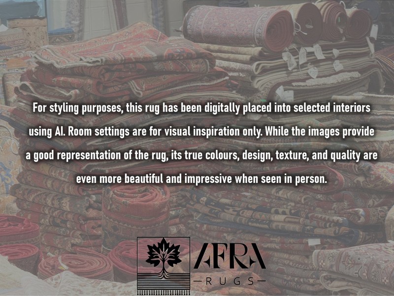 Handmade Wool Area Rug, 4x6 , Blue & Red Rug, Oriental Rug gallery