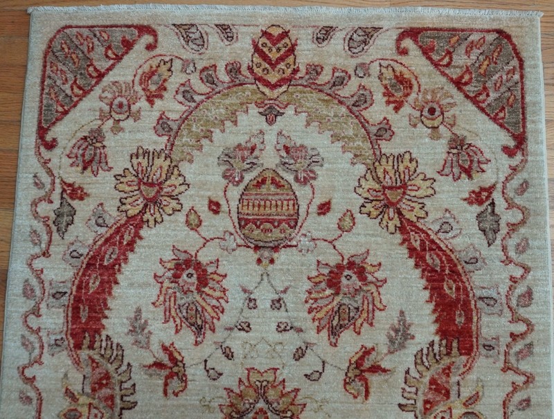 Lovely Oushak Design 3'4" x 5' Hand Knotted Wool Pakistan Oriental Rug gallery