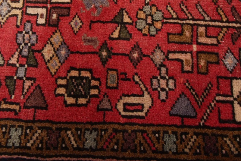 Vintage 3'2" x 8'10" Traditional Hand Knotted Vegetable Dye Wool Area Rug gallery