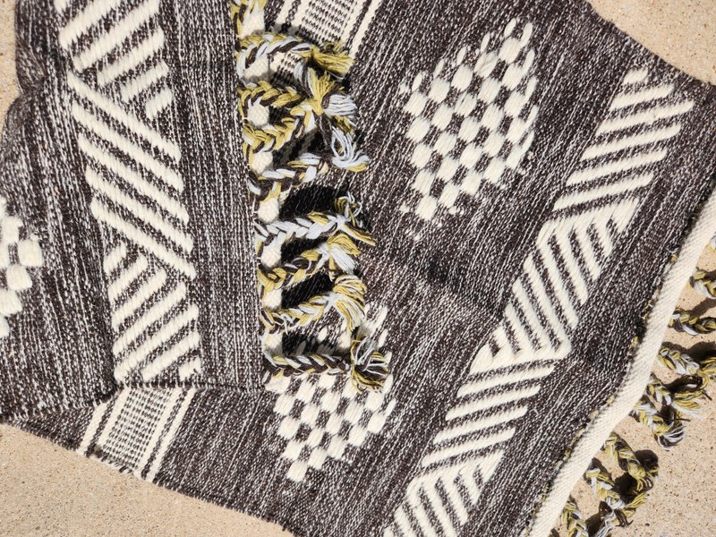 2'x3' KURDISH TRIBAL NOMADIC KELIM RUG REVERSIBLE HAND-WOVEN VINTAGE WOOL gallery