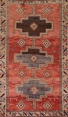 Vintage Living Room Area Rug 5×9 ft. Lori Geometric Oriental Hanmade Wool Carpet
