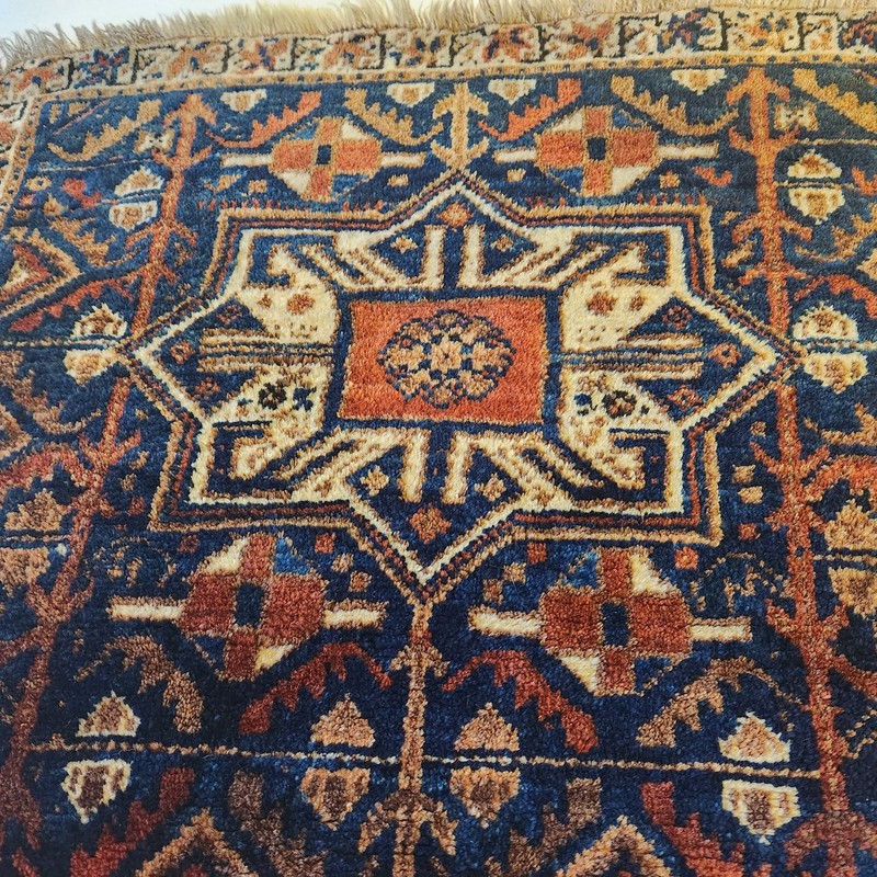 handmade collectible antique tribal weaving Khamseh bagface c1900 gallery