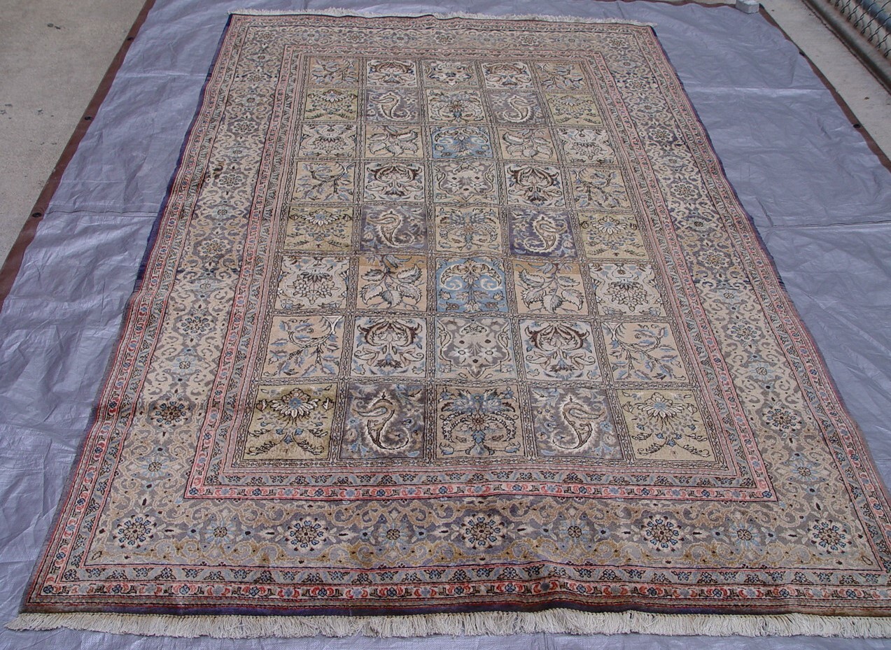 5'3" x 9' Superb Tabrizz Silk & Wool Hand Knotted Floral Garden Unique Rug gallery