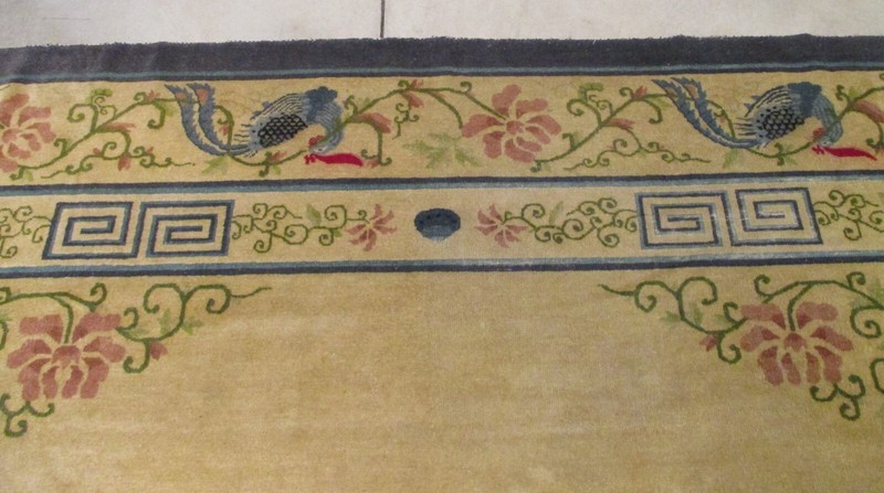 Antique Peking Chinese Rug 9’1” X 11’’10” #7877 gallery