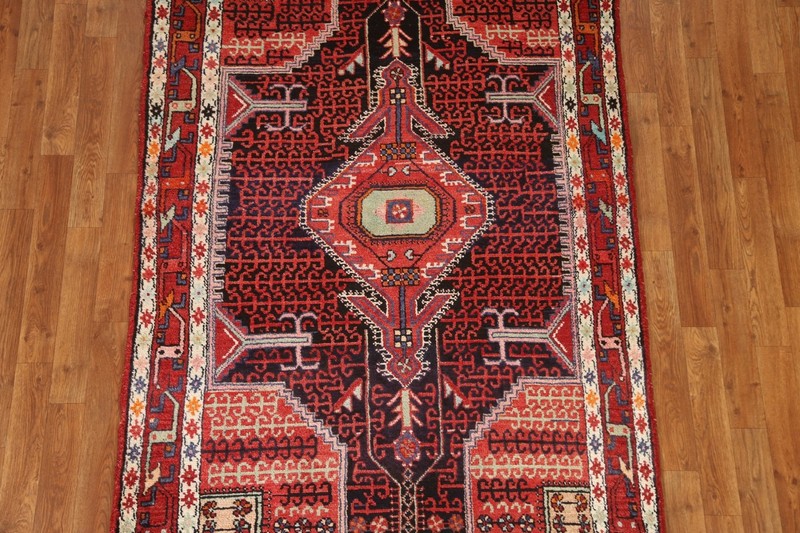 Vintage Geometric Traditional Rug Wool Hand-knotted 4x7 gallery
