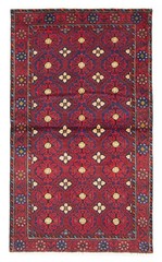Vintage Hand-Knotted Area Rug 3’10” x 6’5″ Traditional Wool Carpet