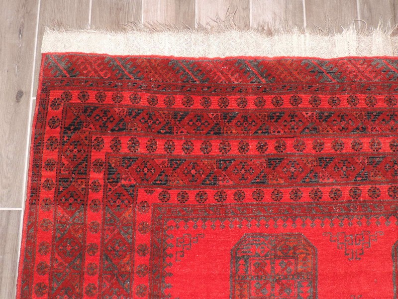 7x9ft. Handmade Room Size Afghan Bokharra Wool Rug gallery