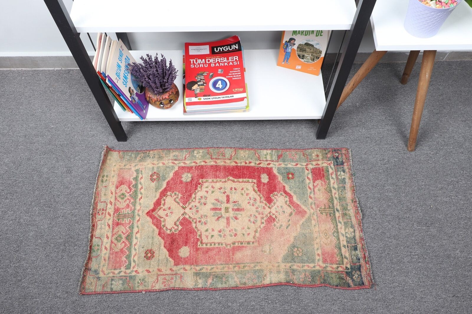 Home Decor Rugs, Vintage Rug, Turkish Rug, 1.5x2.7 ft Small Rug, Anatolian Rug gallery