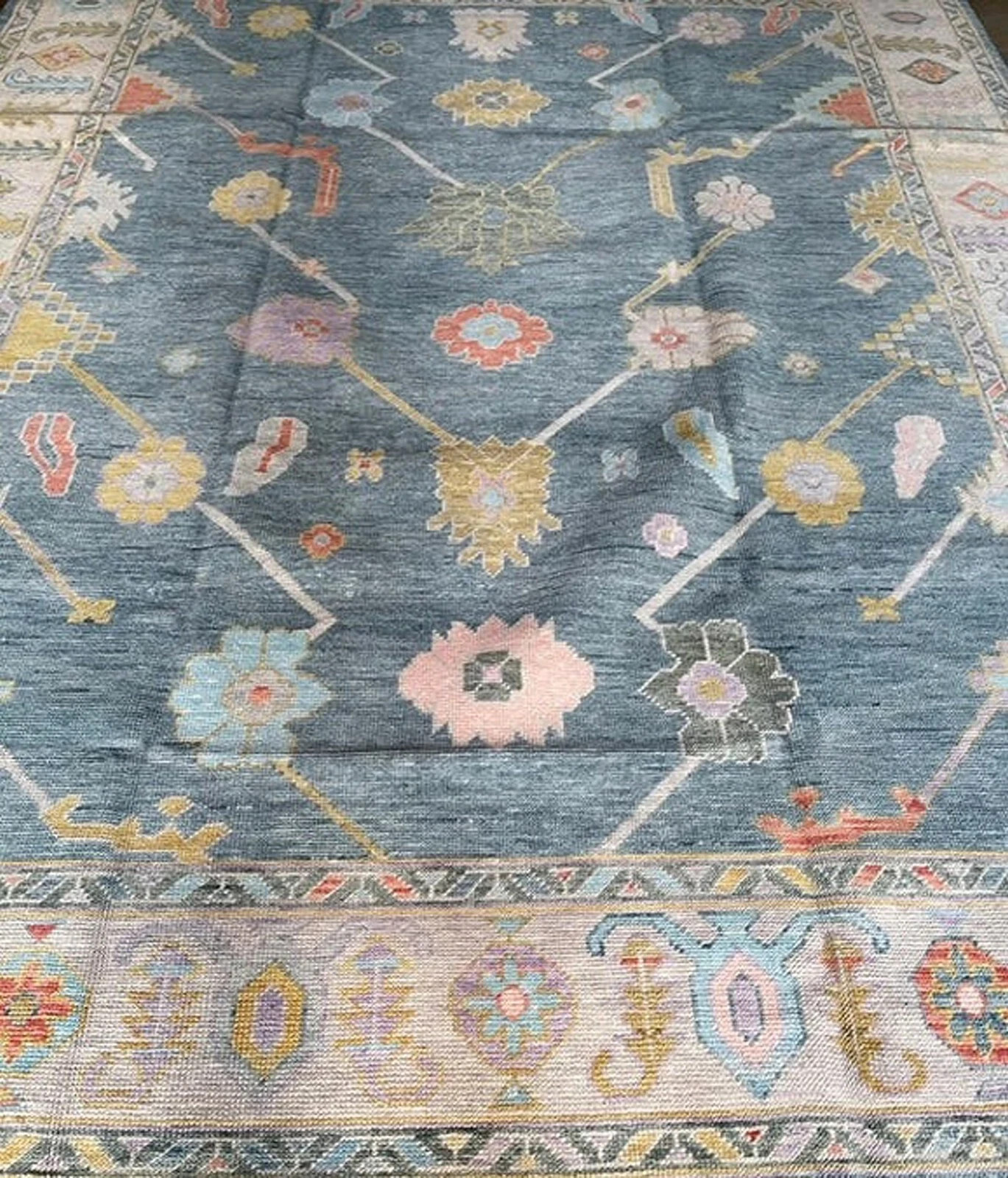 Hand Knotted Oushak Rug 4x6 5x7 6x9 7x10 8x11 9x12 10x14 12x15 Turkish Area Rugs gallery